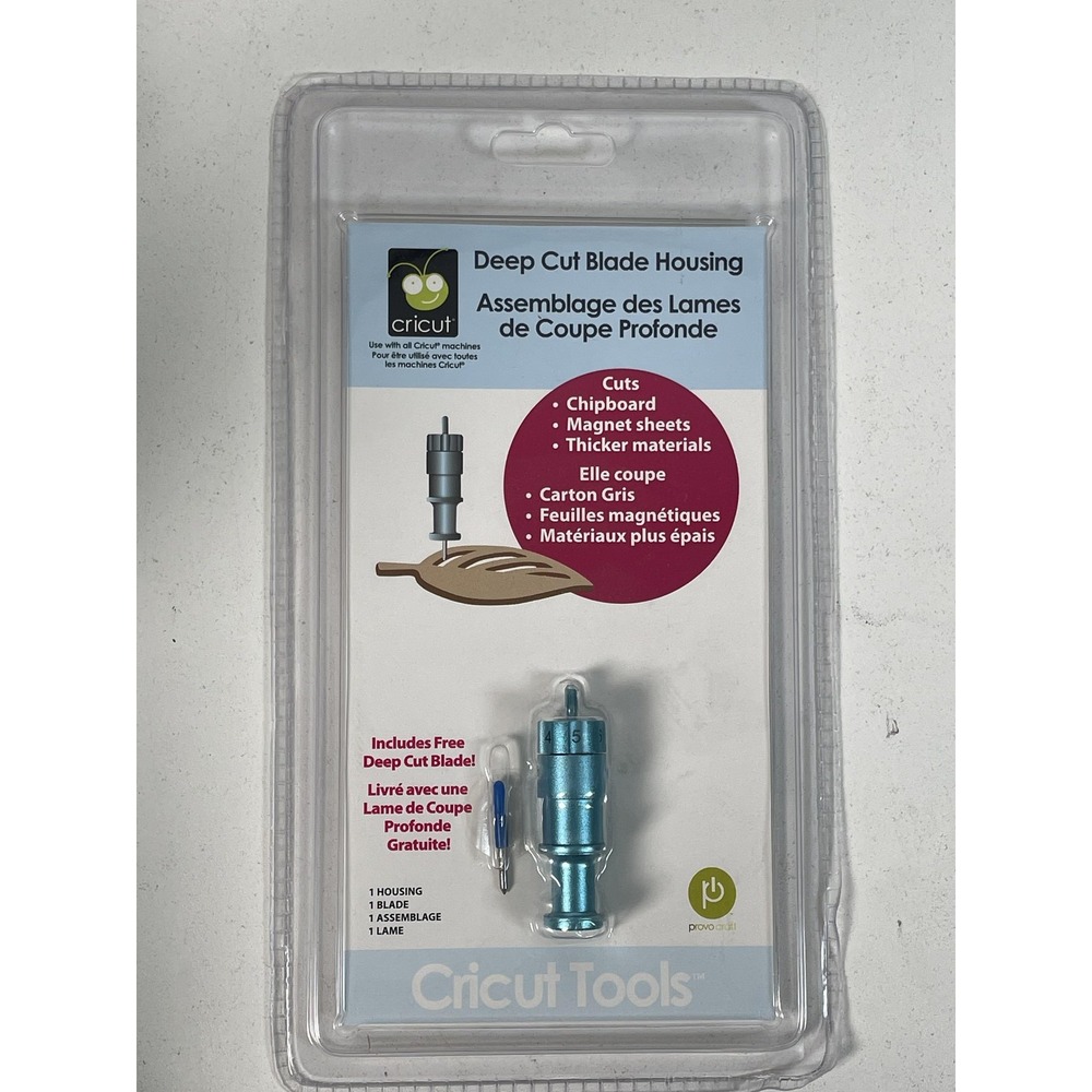 Cricut Deep Cut Blade Housing with Blade 29-0631 for Chipboard Magnet Sheets